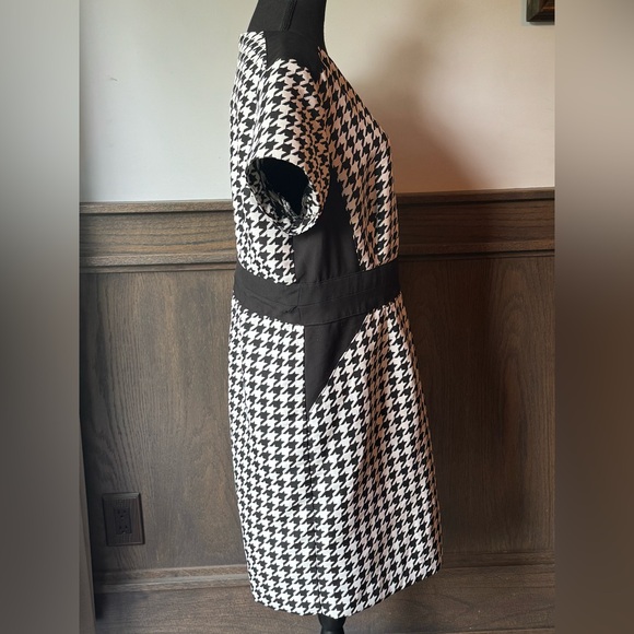Shelby & Palmer Black and White Houndstooth Mini Dress - Picture 4 of 7